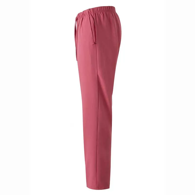 Pantalón de microfibra rosa fresa con goma y cintas - Velilla