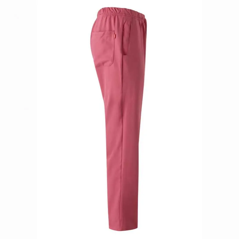 Pantalón de microfibra rosa fresa con goma y cintas - Velilla