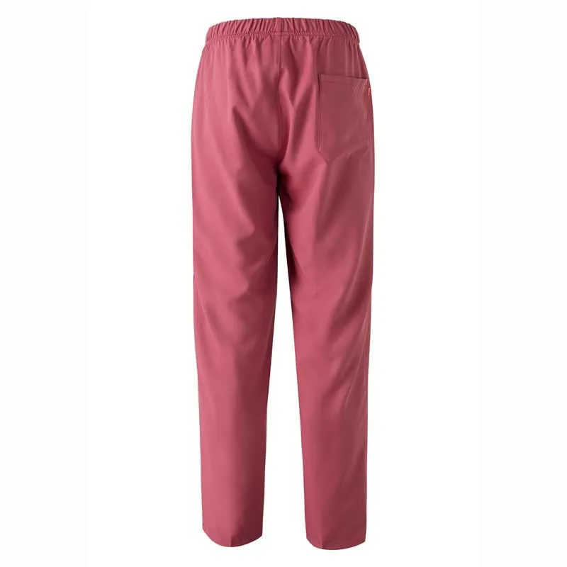 Pantalón de microfibra rosa fresa con goma y cintas - Velilla