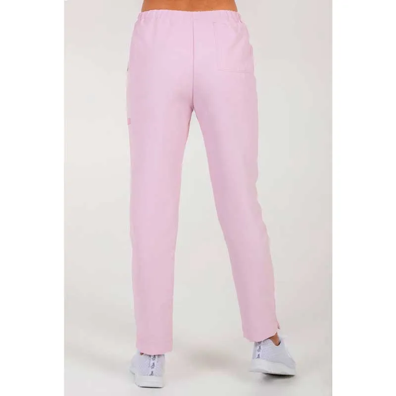 Pantalón laboral de microfibra rosa con cinta - Dyneke