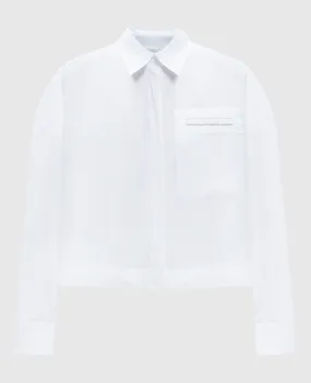 Peserico White shirt with monil chain