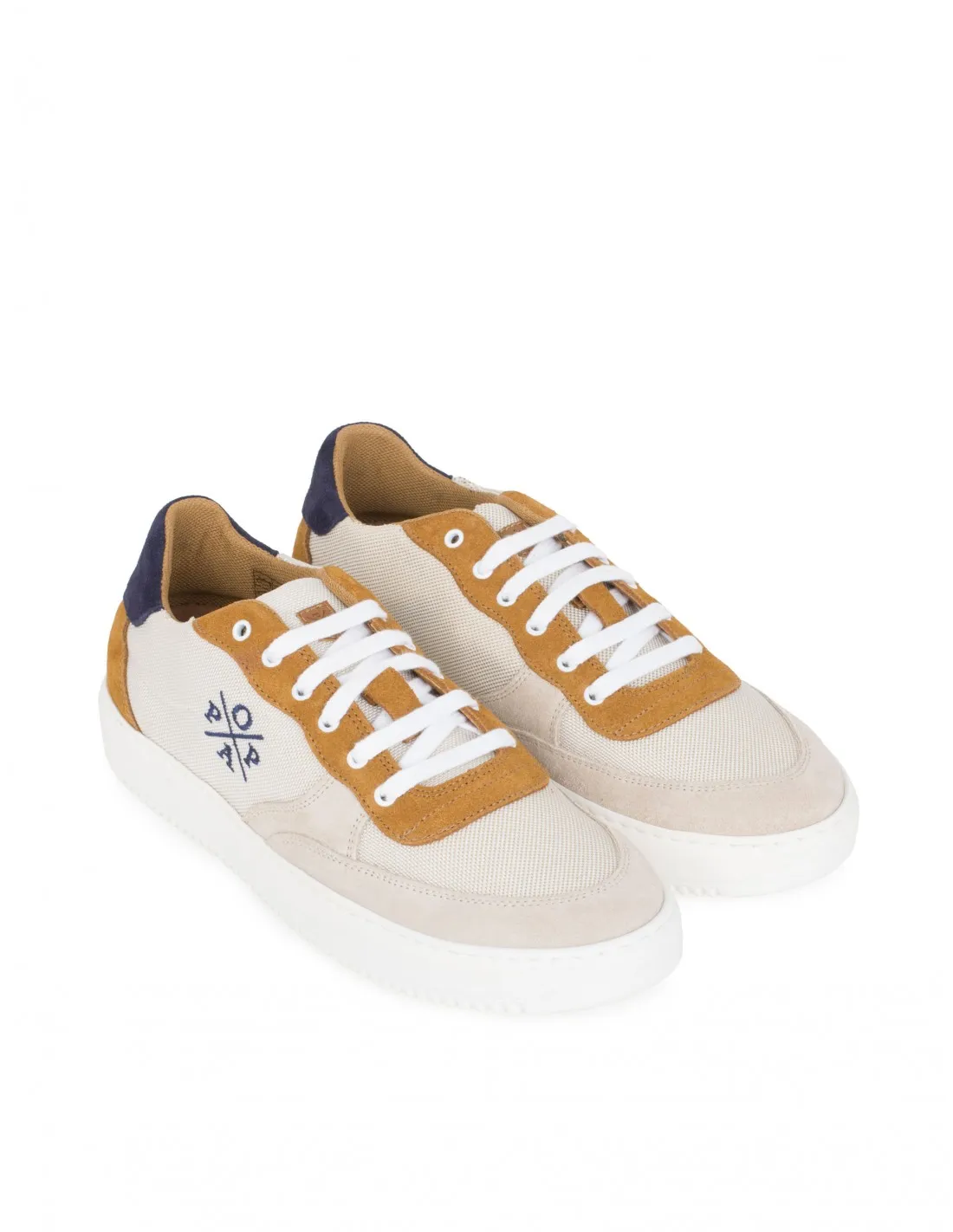 POPA Zapatillas Casual Beige Combinadas