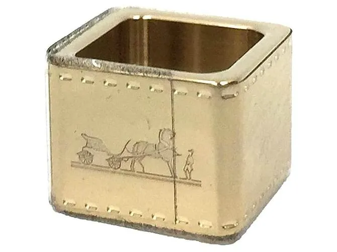 Ring Anillo de pañuelo de oro Hermès Dorado 