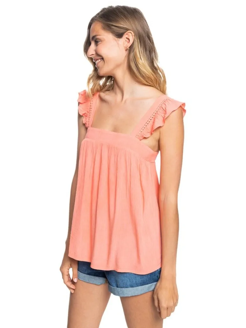 ROXY BOHEMIAN DANCE TOP FUSION CORAL