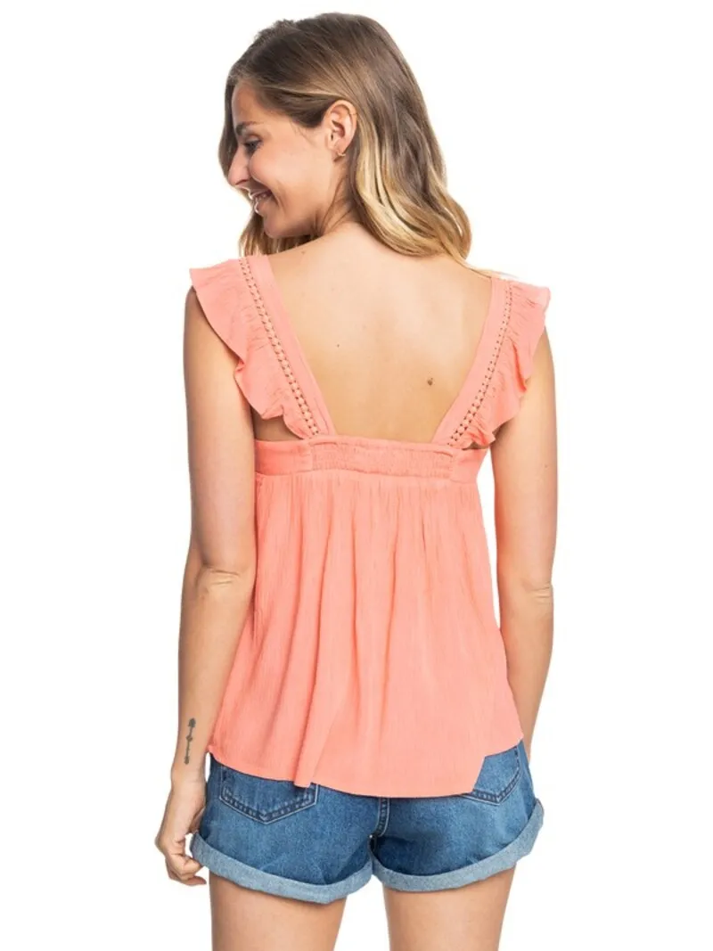 ROXY BOHEMIAN DANCE TOP FUSION CORAL