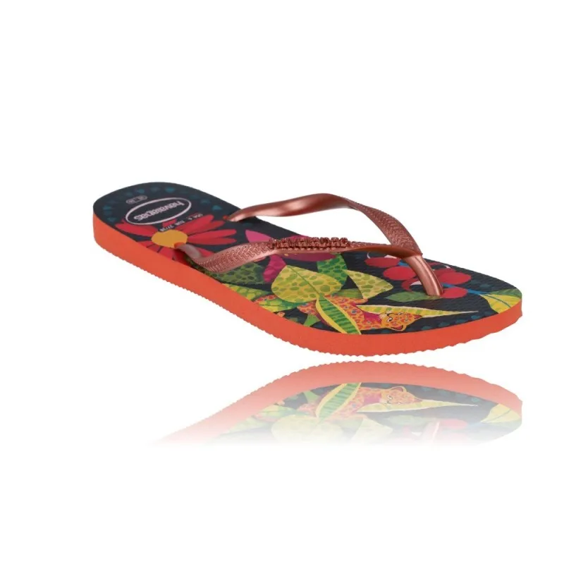 Sandalias Chanclas Flip-Flop para Mujer de Havaianas Slim Tropical 4122111