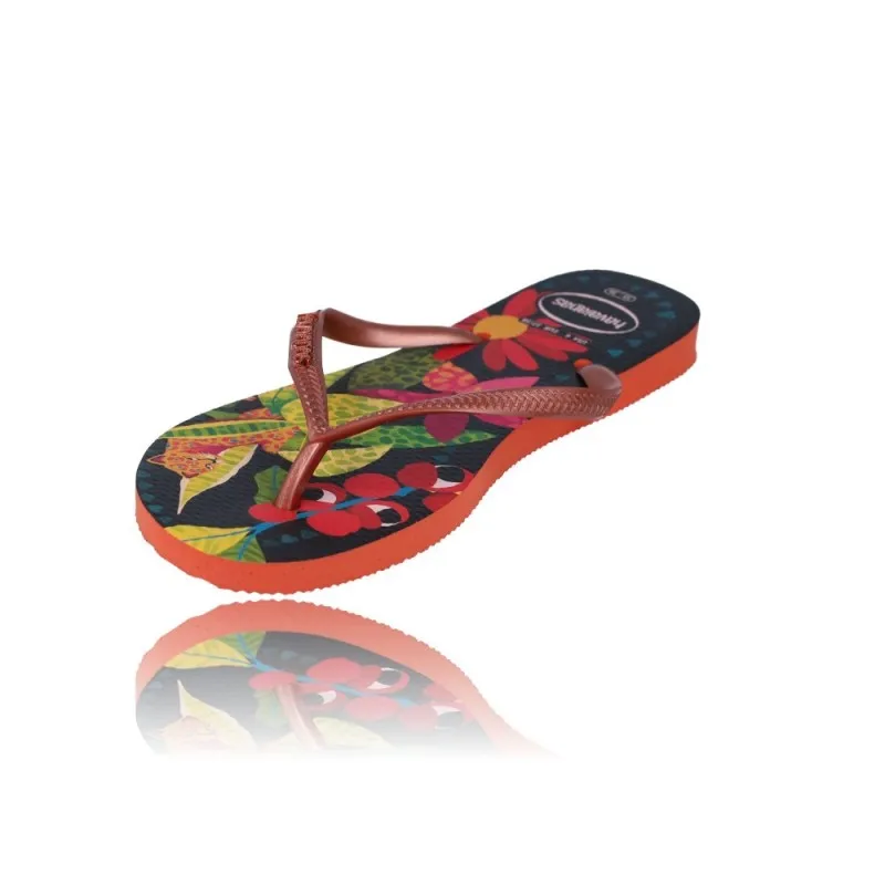 Sandalias Chanclas Flip-Flop para Mujer de Havaianas Slim Tropical 4122111