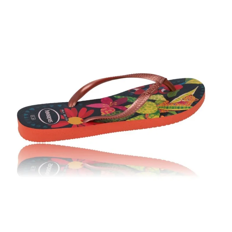 Sandalias Chanclas Flip-Flop para Mujer de Havaianas Slim Tropical 4122111