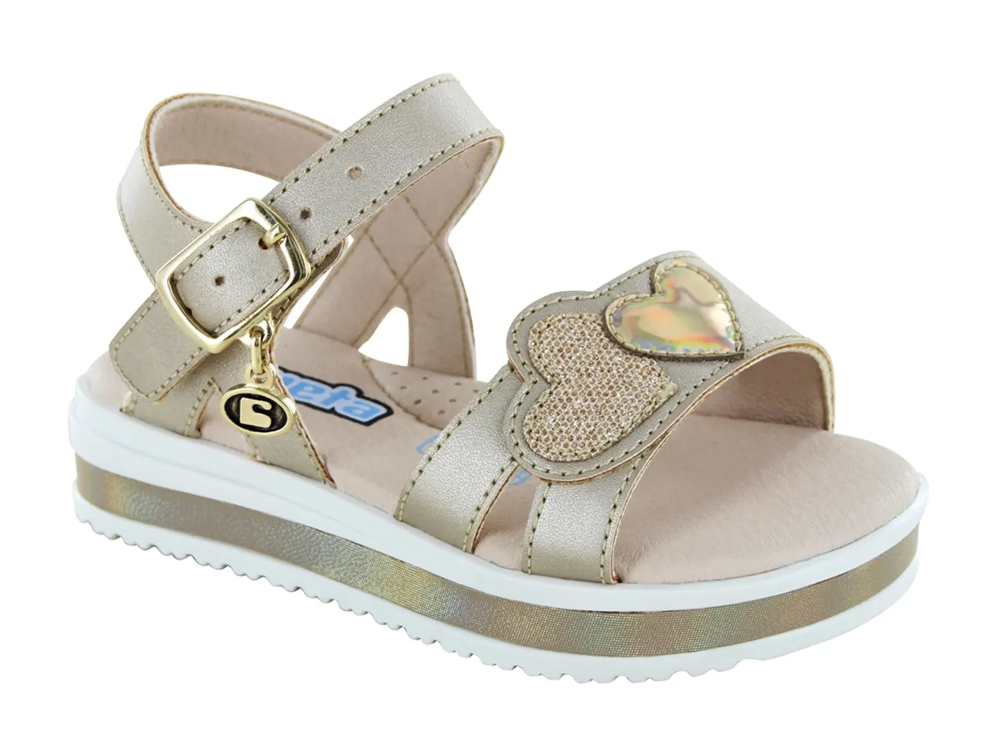 Sandalias Coqueta 101606 Oro Para Niña