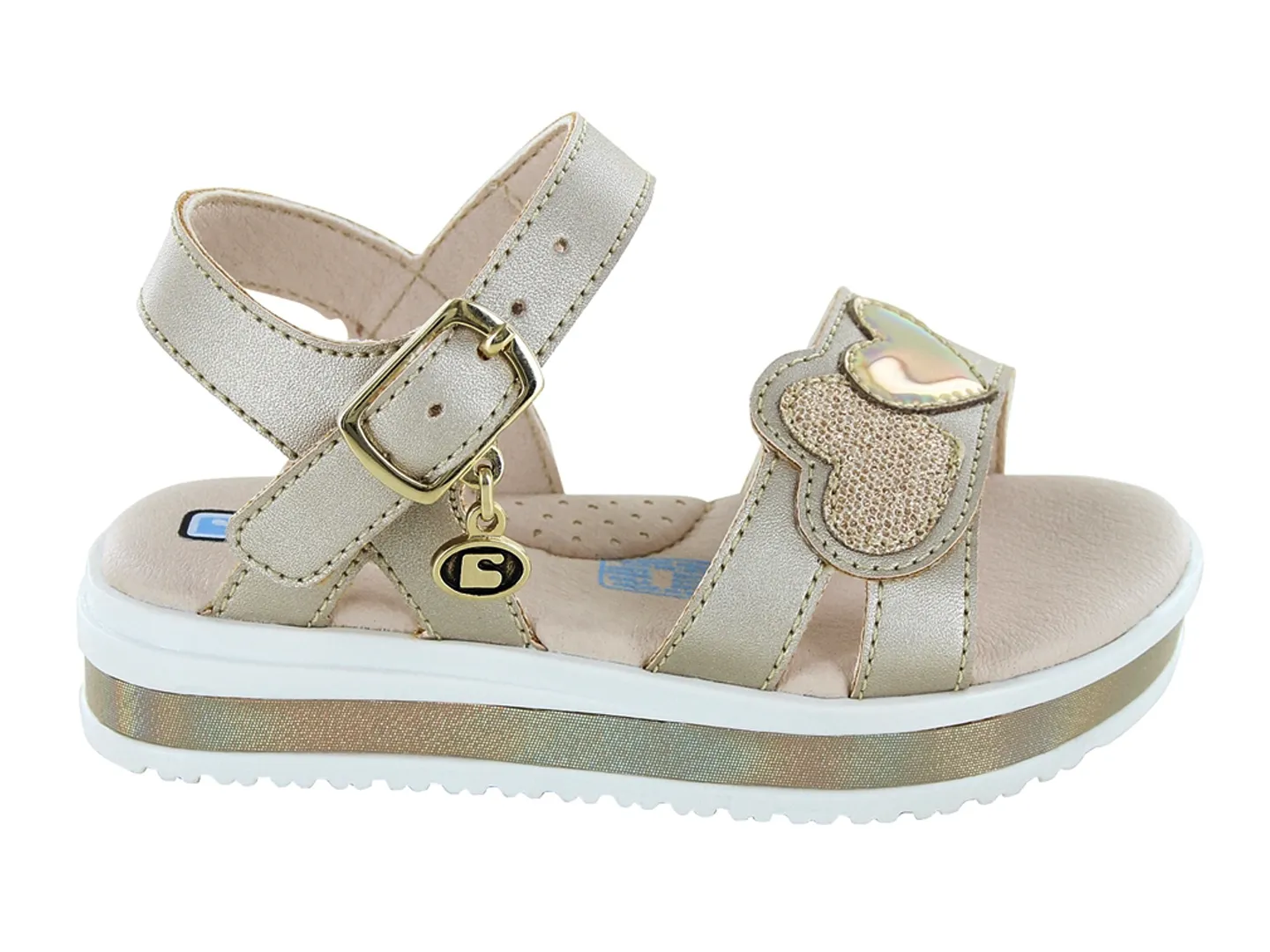 Sandalias Coqueta 101606 Oro Para Niña