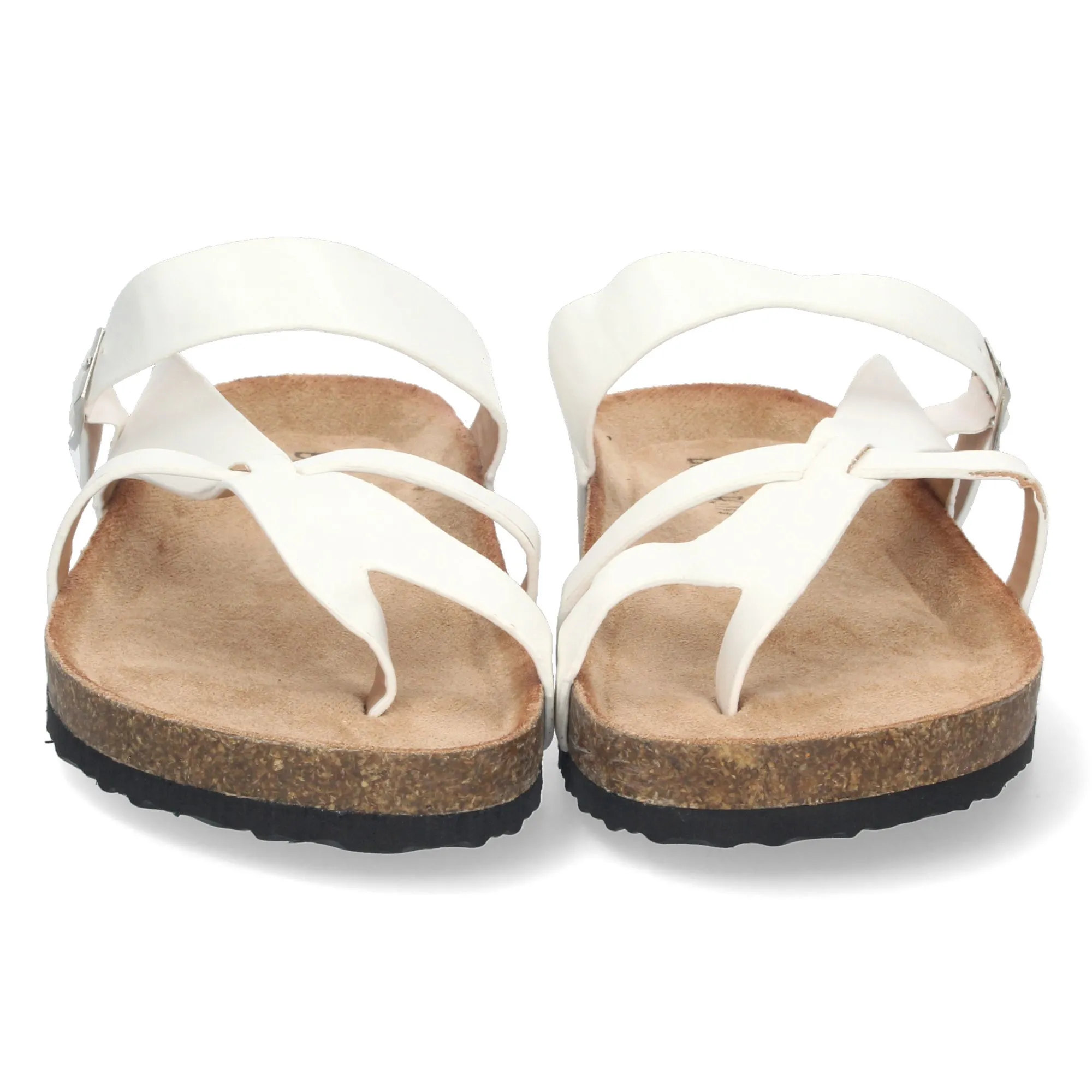 Sandalias planas cómodas bio diseño esclava mujer color blanco AY-2220