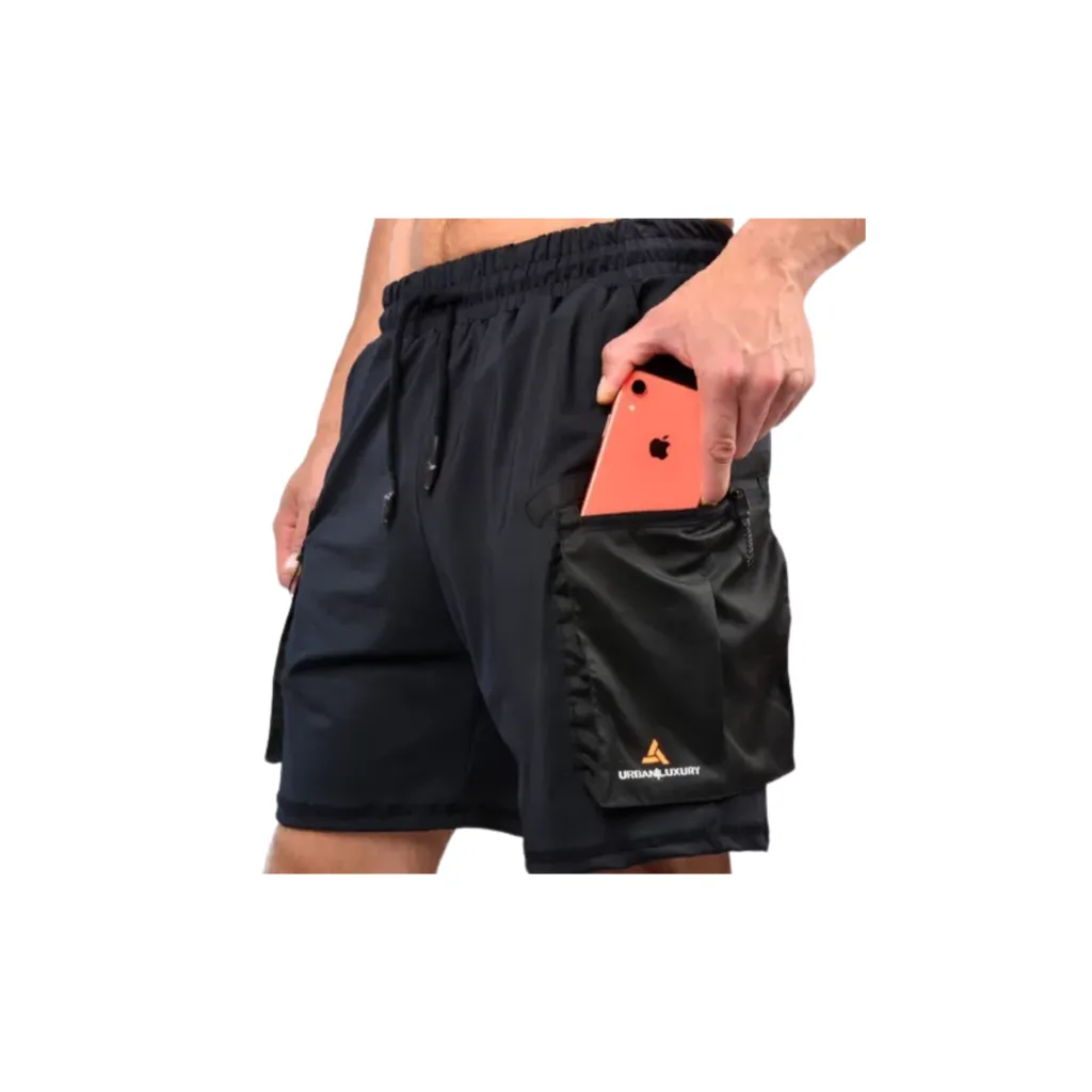 Short Cargo Hombre Bolsillos Laterales +short Lycra ng
