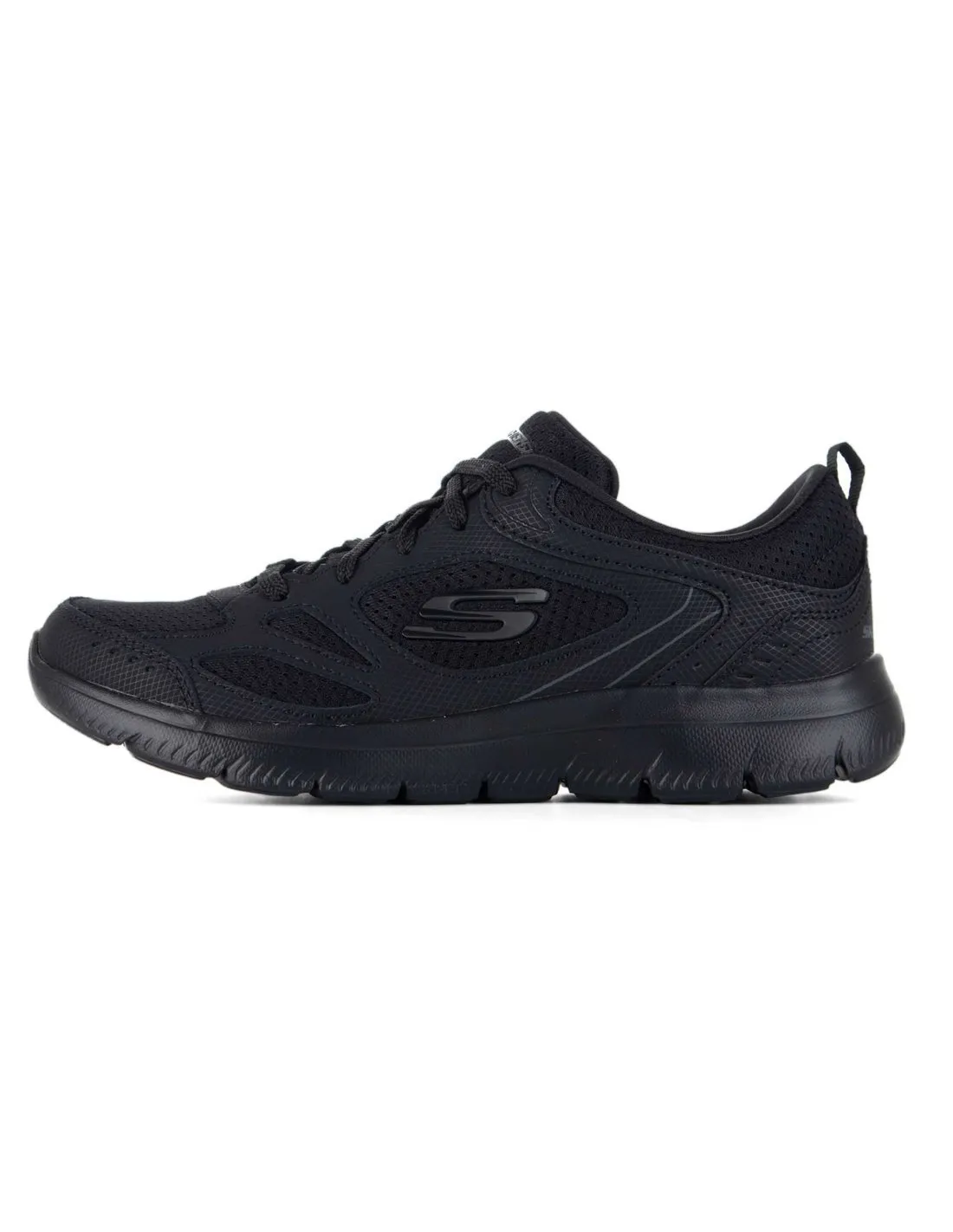 SKECHERS - Zapatillas negras Summits Suited 12982 Mujer