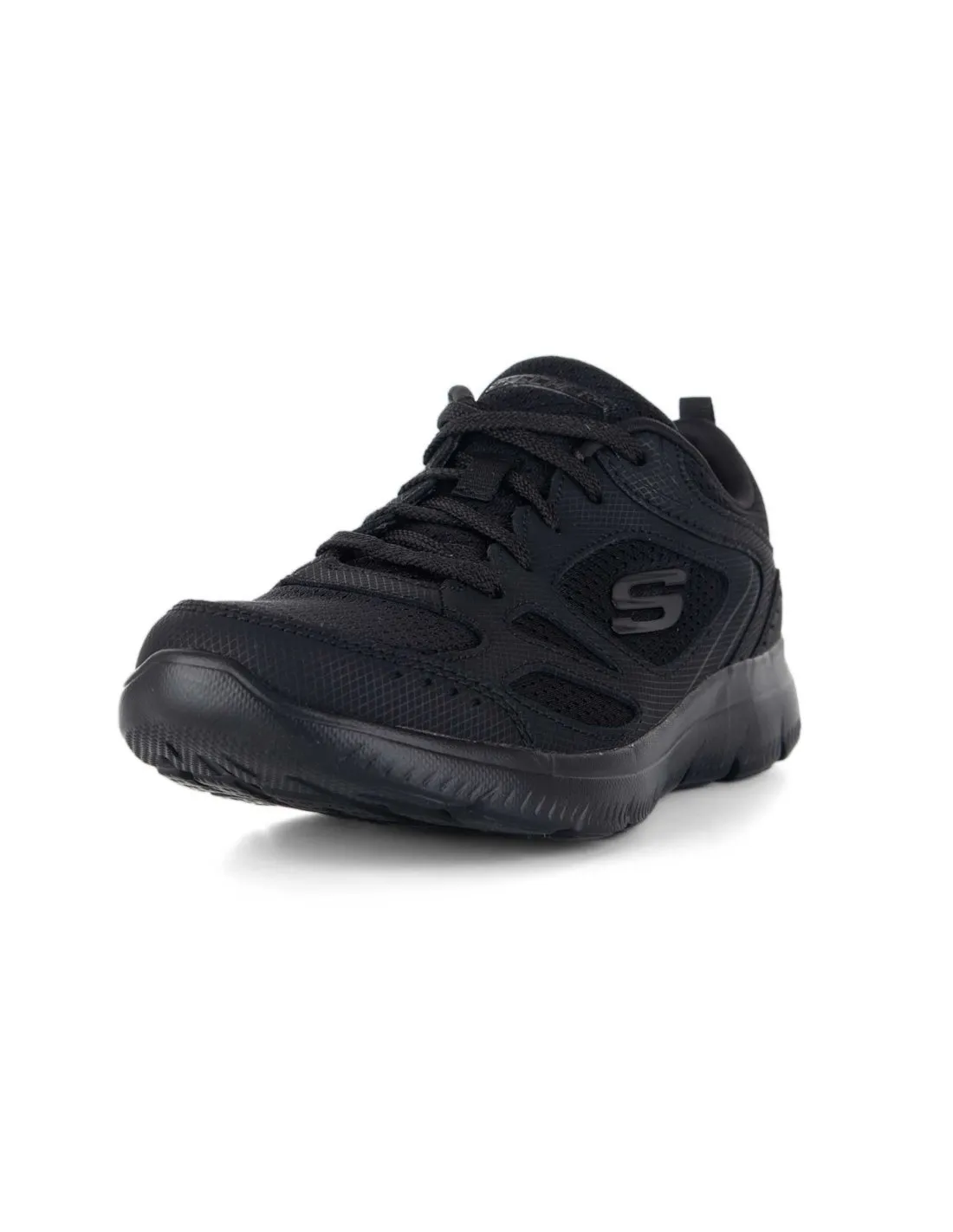 SKECHERS - Zapatillas negras Summits Suited 12982 Mujer