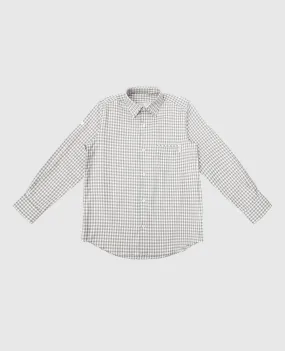 Stefano Ricci Children's gray checked shirt
