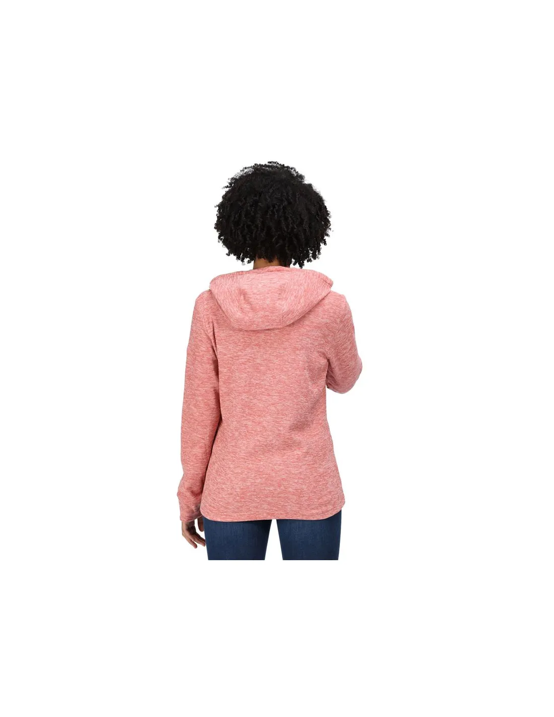 Sudadera polar Regatta Kizmit II Hooded Marl W Pink