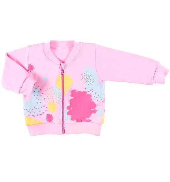 Sudadera rosa con cremallera de niña colección Lovely