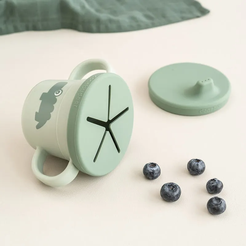 Taza con asas snacks Croco Green · Done by Deer