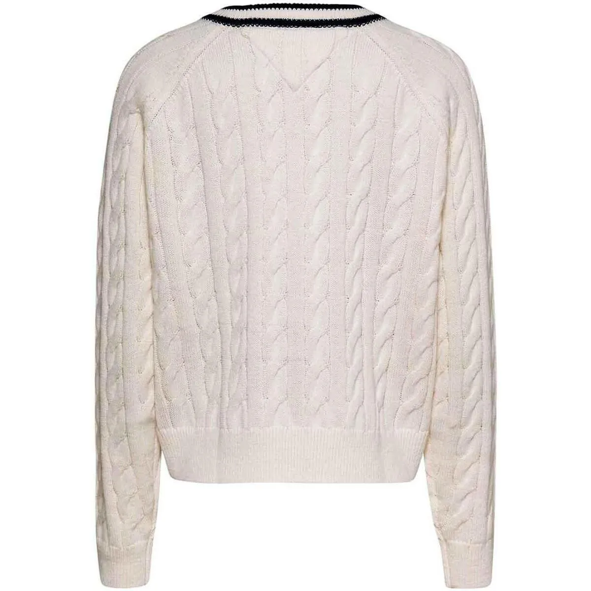 TJW V-NECK CABLE SWEATER