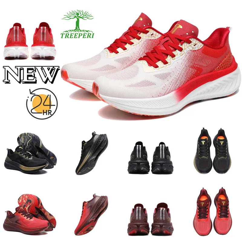 Treeperi Light Comfort Dragon Carbon Mens Baloncesto de baloncesto Rojo Rojo Negro Llama Borgoña Plataforma de diseñador de muje