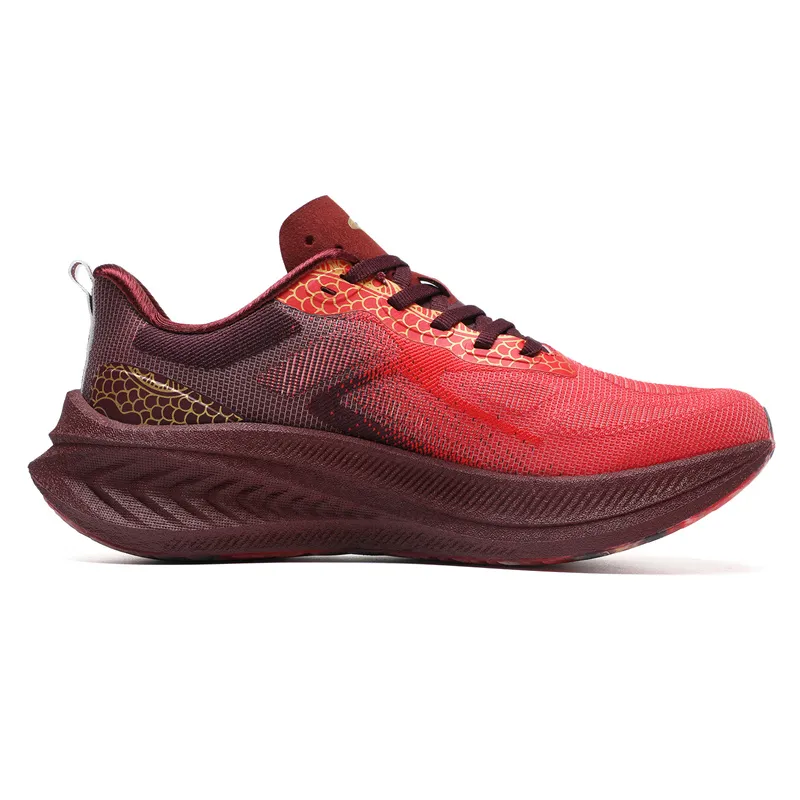 Treeperi Light Comfort Dragon Carbon Mens Baloncesto de baloncesto Rojo Rojo Negro Llama Borgoña Plataforma de diseñador de muje