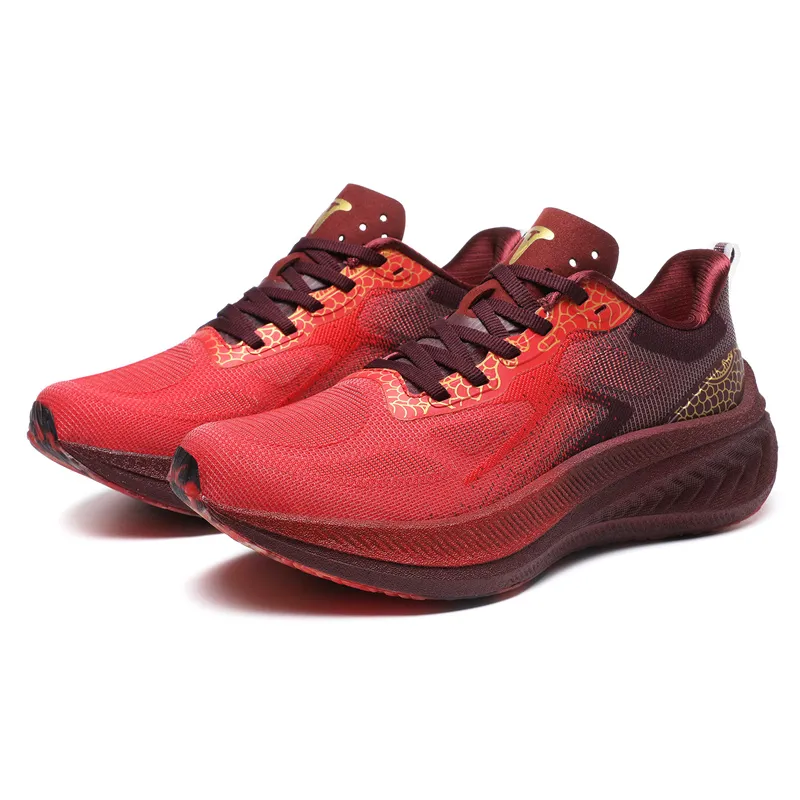 Treeperi Light Comfort Dragon Carbon Mens Baloncesto de baloncesto Rojo Rojo Negro Llama Borgoña Plataforma de diseñador de muje