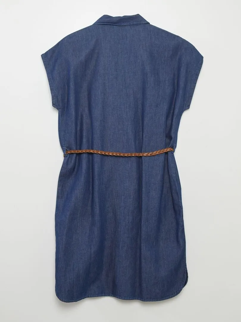 Vestido camisero 'JDY' - AZUL