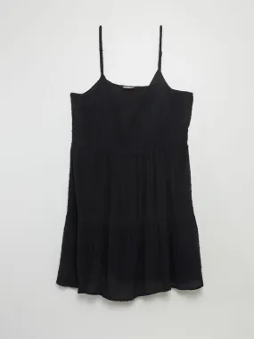 Vestido corto de plumeti 'JDY' - NEGRO