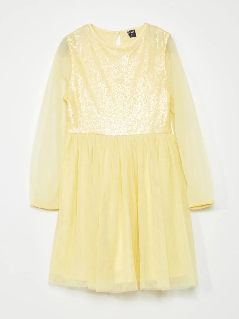 Vestido de fiesta - AMARILLO