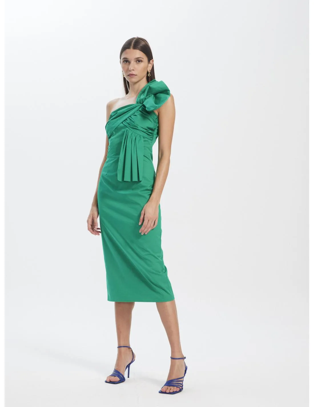 VESTIDO LARGO MIDI MIOH TERESA GREEN