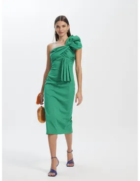 VESTIDO LARGO MIDI MIOH TERESA GREEN