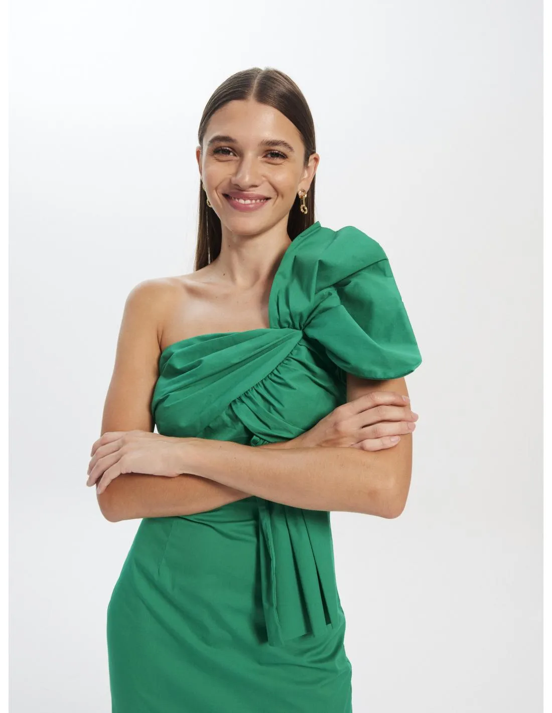 VESTIDO LARGO MIDI MIOH TERESA GREEN