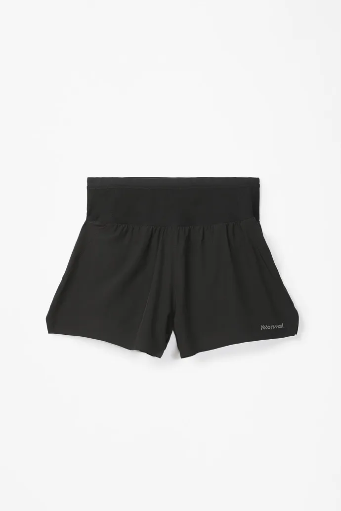 Women’s Race Shorts Pantalón corto carrera de cintura alta negro para mujer