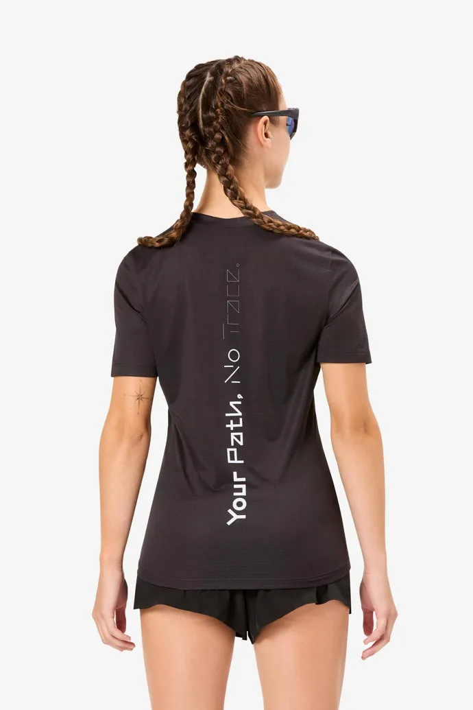 Women’s Race T-Shirt Camiseta running negra para mujer