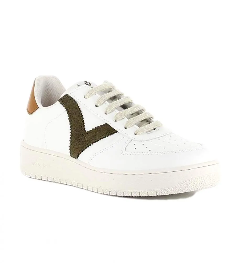 Zapatillas 1258201 blanco, kaki