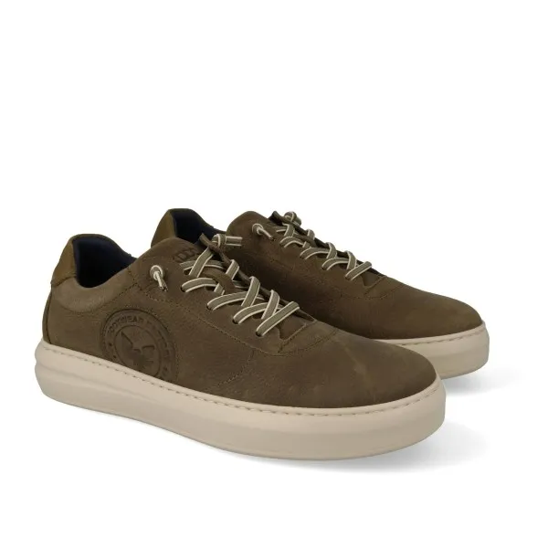 ZAPATILLAS DE VESTIR HOMBRE PIEL MOD. ALEX CAQUI