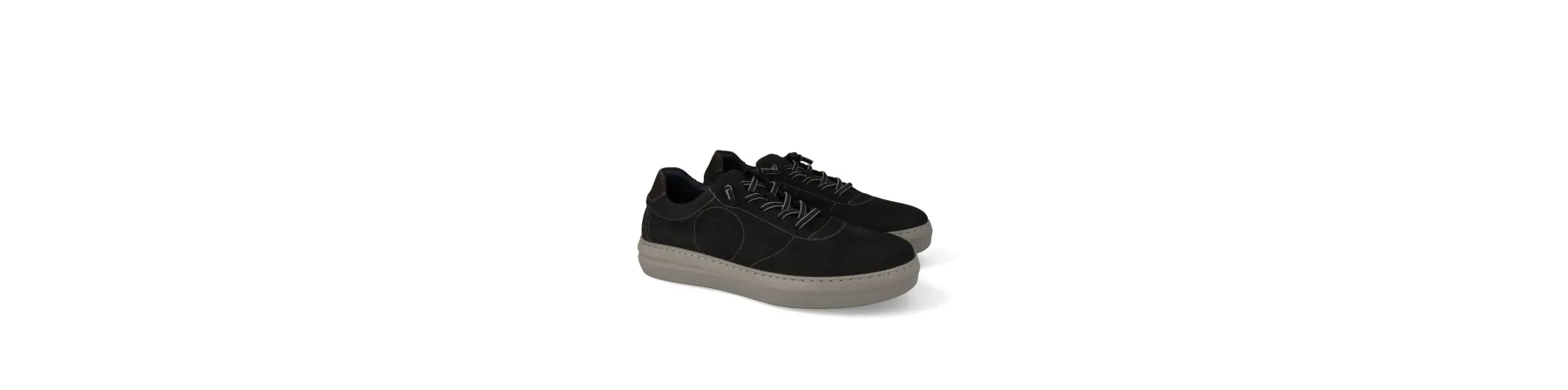 ZAPATILLAS DE VESTIR HOMBRE PIEL MOD. ALEX NEGRAS