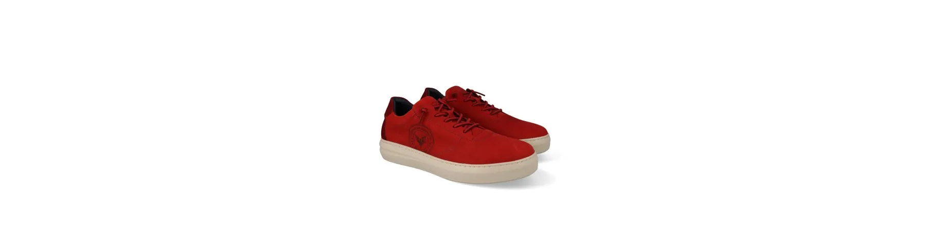 ZAPATILLAS DE VESTIR HOMBRE PIEL MOD. ALEX ROJO