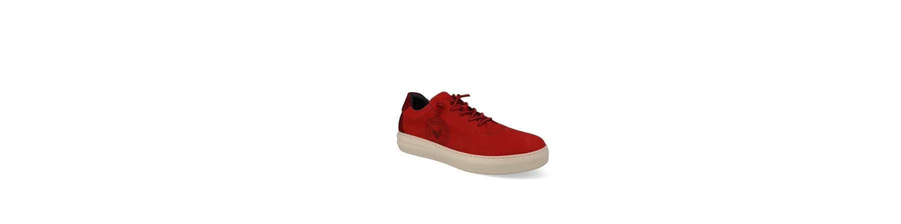 ZAPATILLAS DE VESTIR HOMBRE PIEL MOD. ALEX ROJO