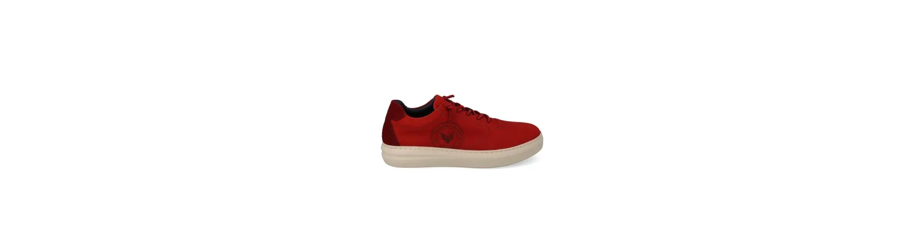 ZAPATILLAS DE VESTIR HOMBRE PIEL MOD. ALEX ROJO