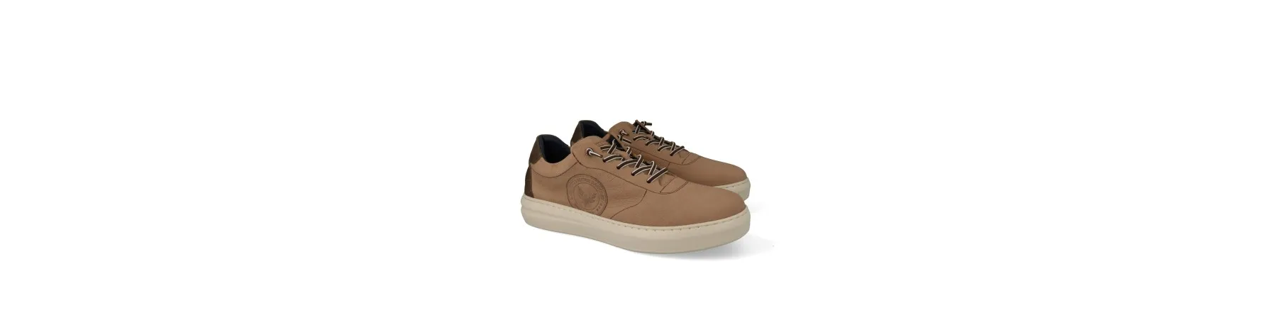 ZAPATILLAS DE VESTIR HOMBRE PIEL MOD. ALEX TAUPE