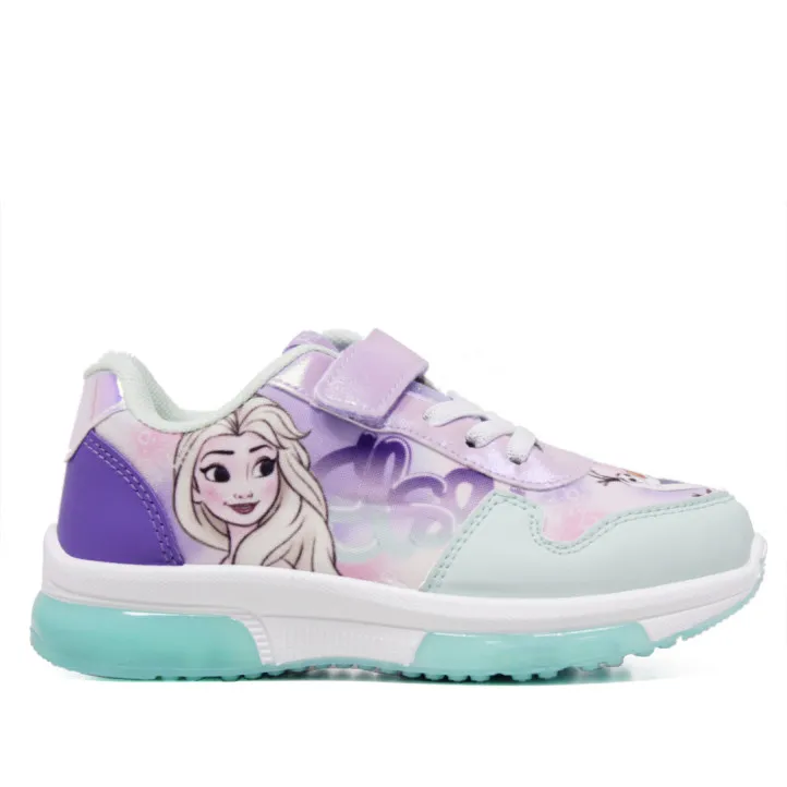 Zapatillas deporte Cerda lilas y turquesa de Elsa y Olaf con luces