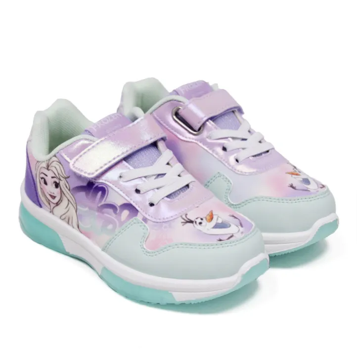 Zapatillas deporte Cerda lilas y turquesa de Elsa y Olaf con luces