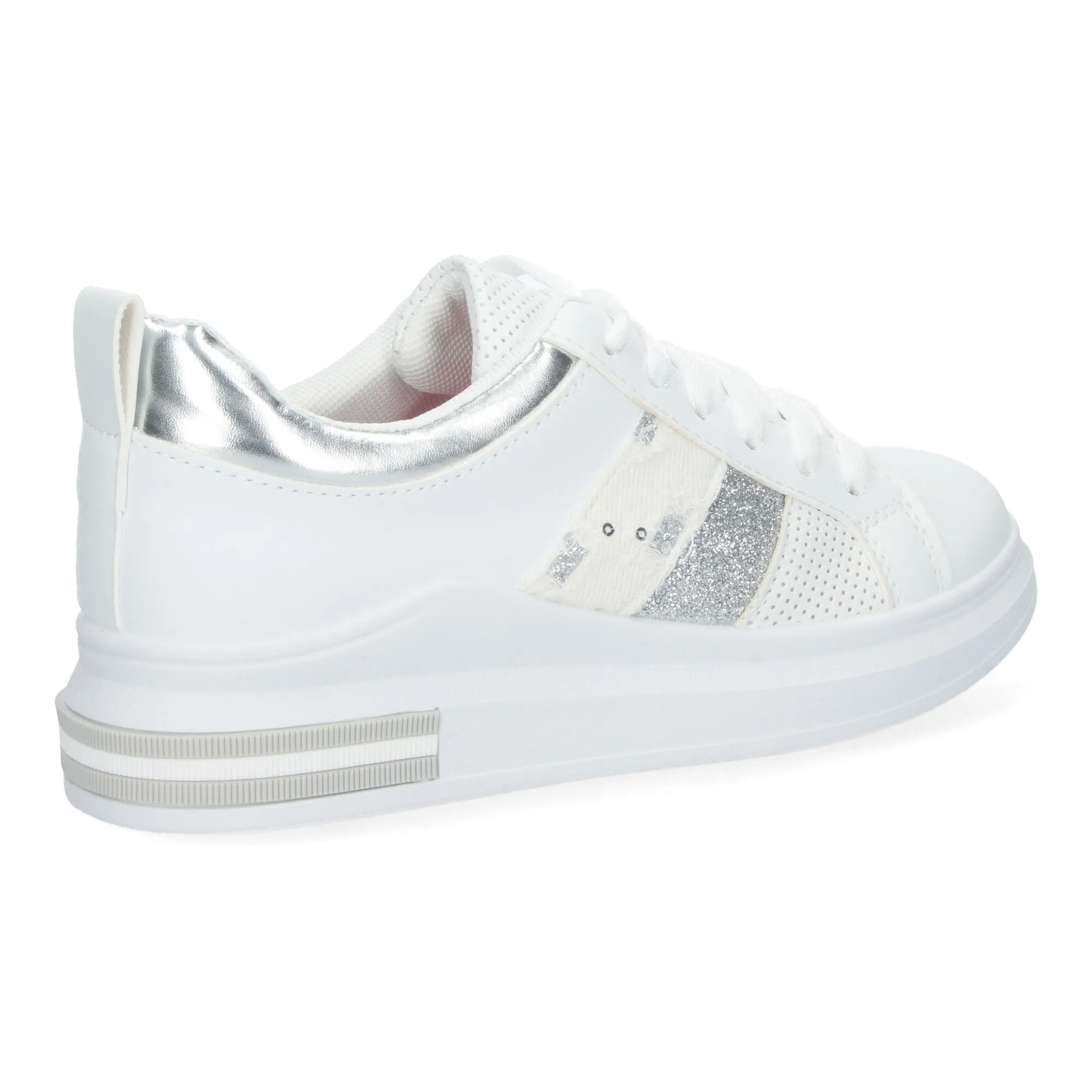 Zapatillas elegantes planas cómodas para mujer color blanco FC-13