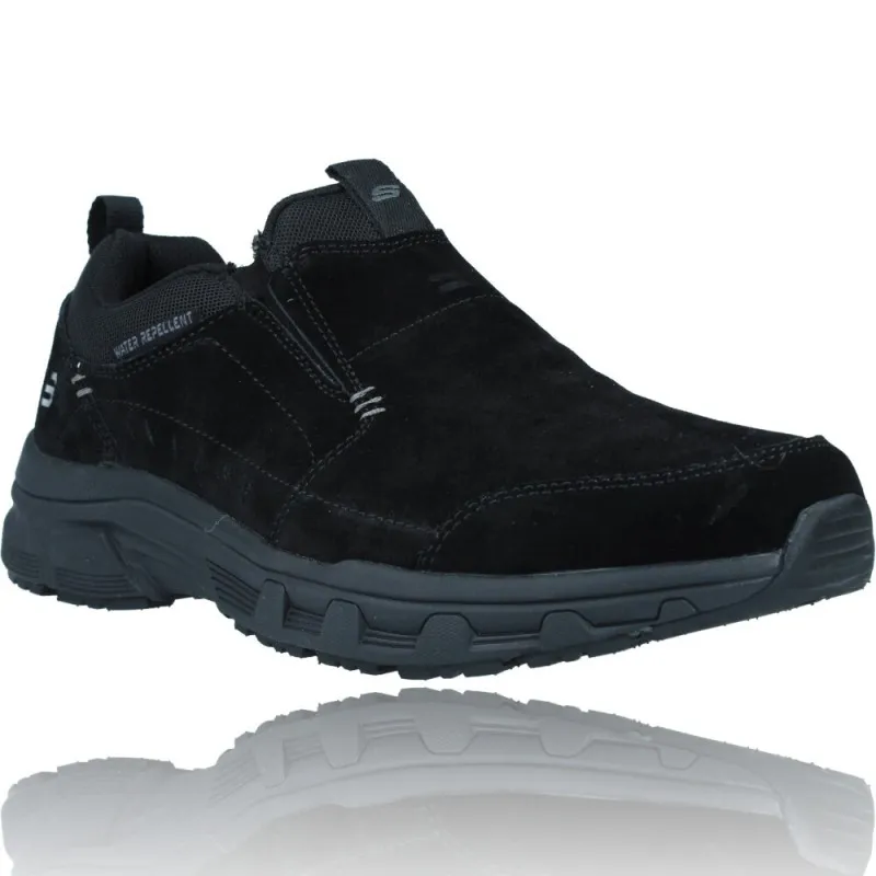 Zapatos Casual Slip-On de Piel Water Repellent para Hombres de Skechers 237282 Oak Canyon