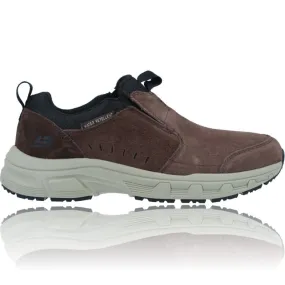 Zapatos Casual Slip-On de Piel Water Repellent para Hombres de Skechers 237282 Oak Canyon