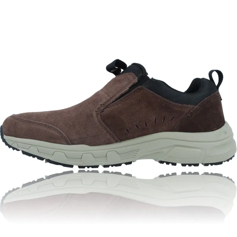 Zapatos Casual Slip-On de Piel Water Repellent para Hombres de Skechers 237282 Oak Canyon