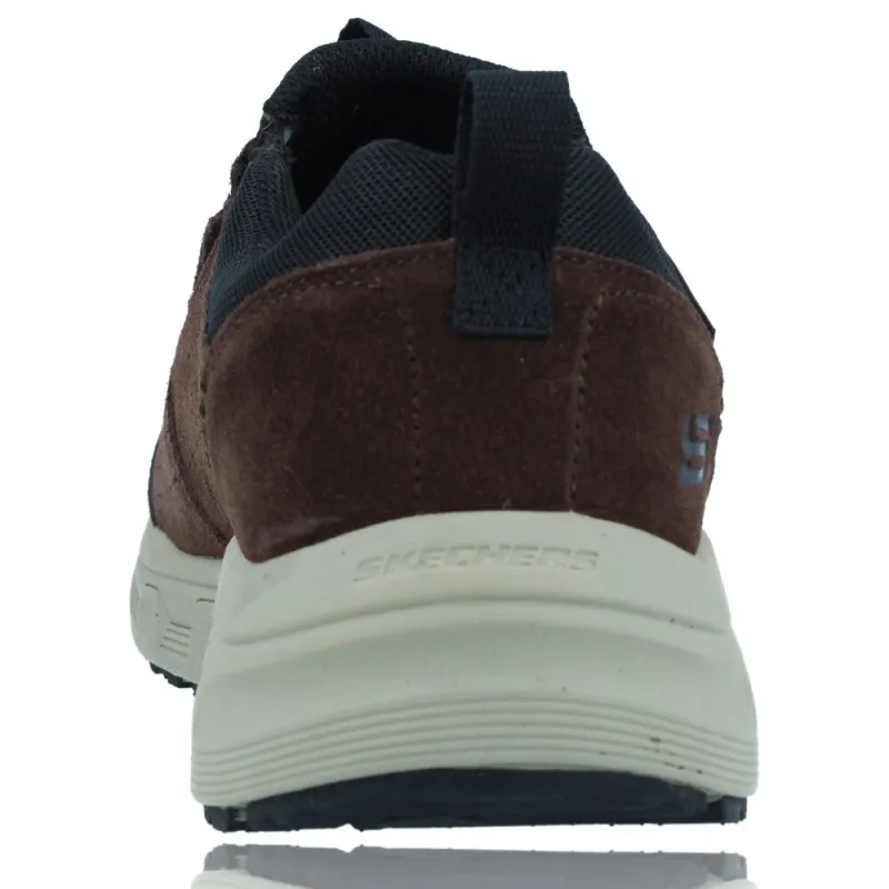 Zapatos Casual Slip-On de Piel Water Repellent para Hombres de Skechers 237282 Oak Canyon