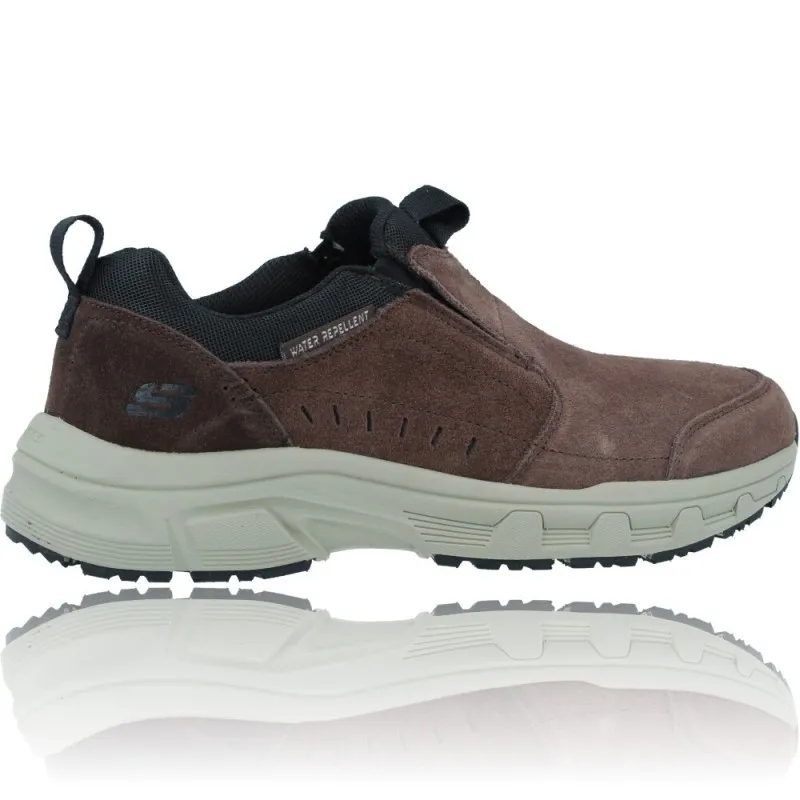 Zapatos Casual Slip-On de Piel Water Repellent para Hombres de Skechers 237282 Oak Canyon