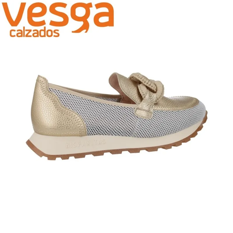 Zapatos Mocasines Hispanitas HV243270 Loira para Mujer